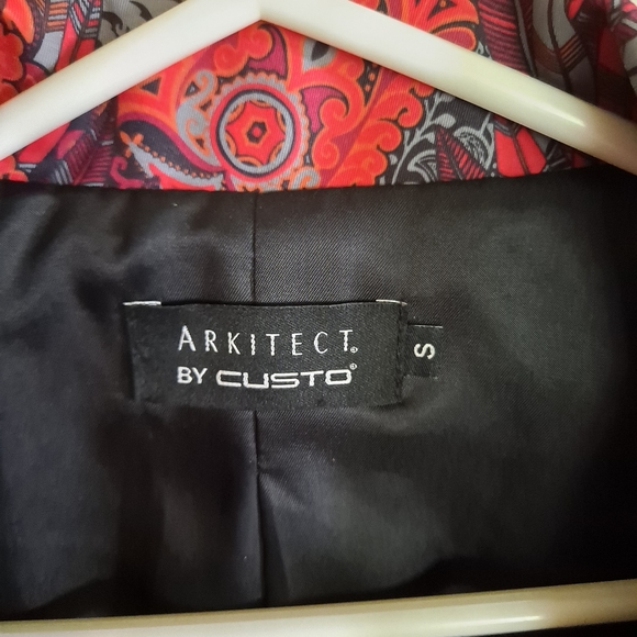 Arkitect lined feather multicolored paisley blazer, small - Picture 6 of 6